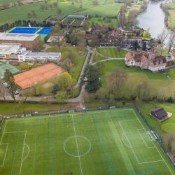 Aerial view of Bisham Abbey Tennis Centre